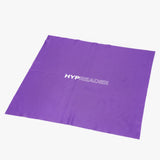 Lila Mikrofaser-Brillenputztuch mit Hypreader Logo