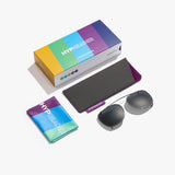 Hypreader Orion Sunclip als Set mit Clip-On, Etui und Putztuch mit Verpackung