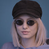 Video getragene Hypreader Gemini Sonnenrbille in silber von einer jungen Frau