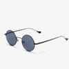 Vela - kleine runde Sonnenbrille  - mit grauem Glas | Schwarz-Grau