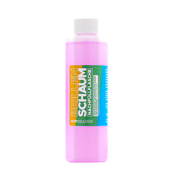 Brillenreiniger-Schaum - die Nachfüllflasche Hypreader 250ml
