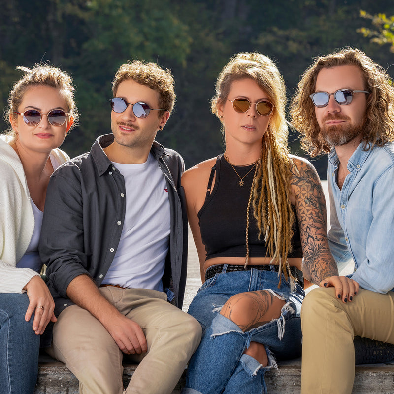 Phoenix - Sonnenbrille Damen gold - rosegold mit braunen Gläser | Roségold