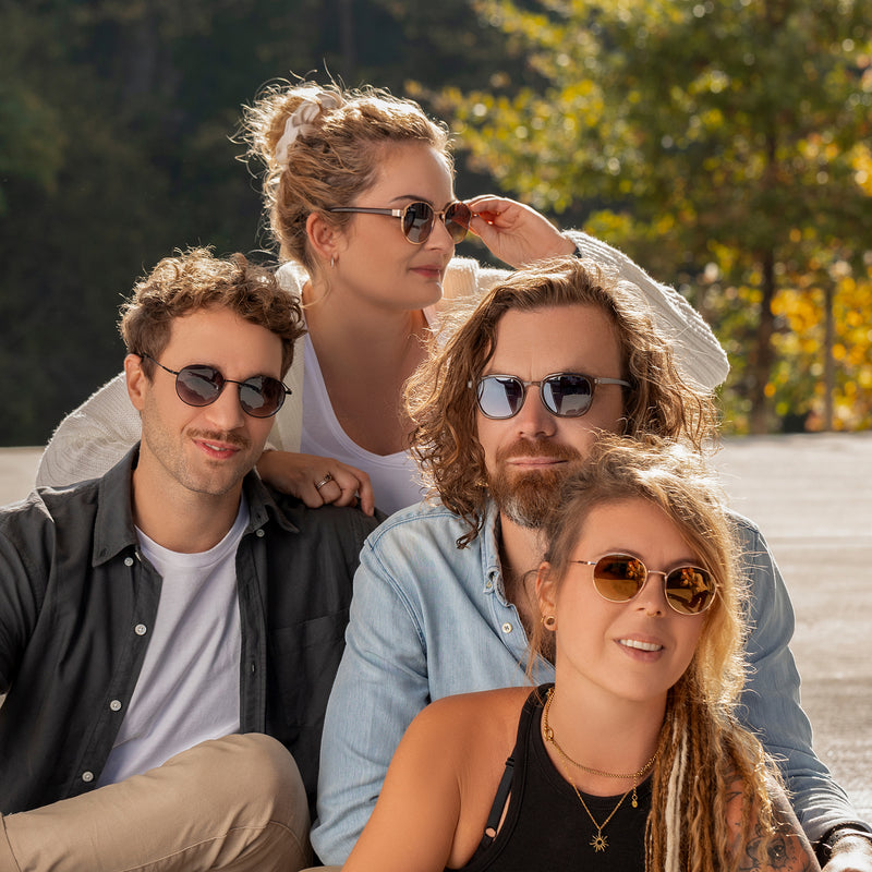 Orion - Transparente Sonnenbrille - graues Glas | Anthrazit-grau