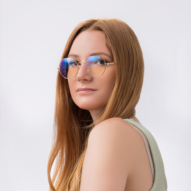 Aquila - Brille mit Blaulichtfilter | Roségold