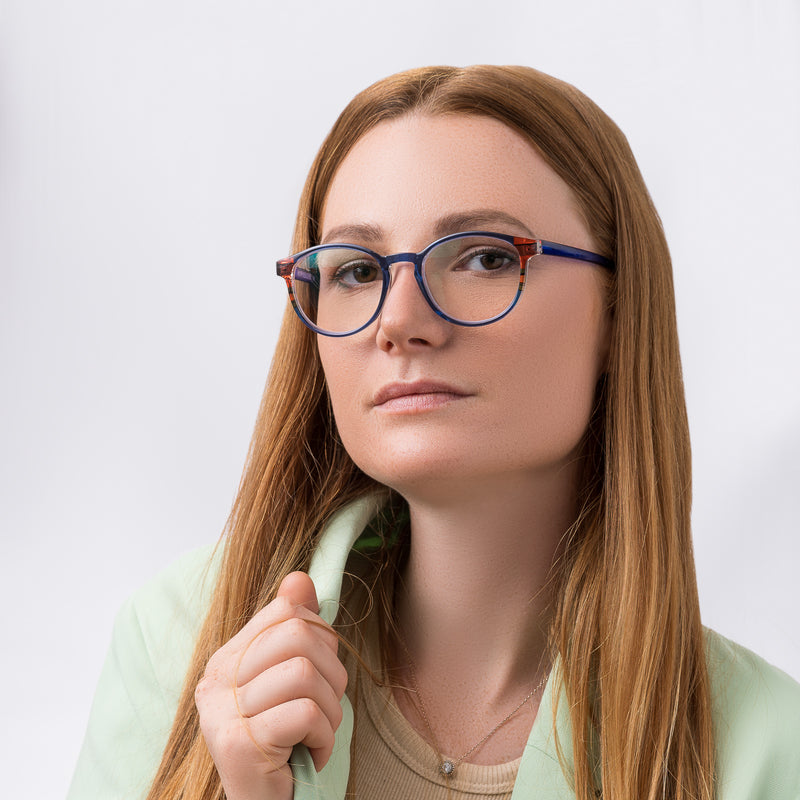 Aries - bunte Brille mit Blaulichtfilter | Blau Rot
