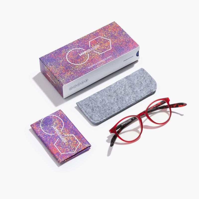 Aries - rote Brille mit Blaulichtfilter | Havanna Rot