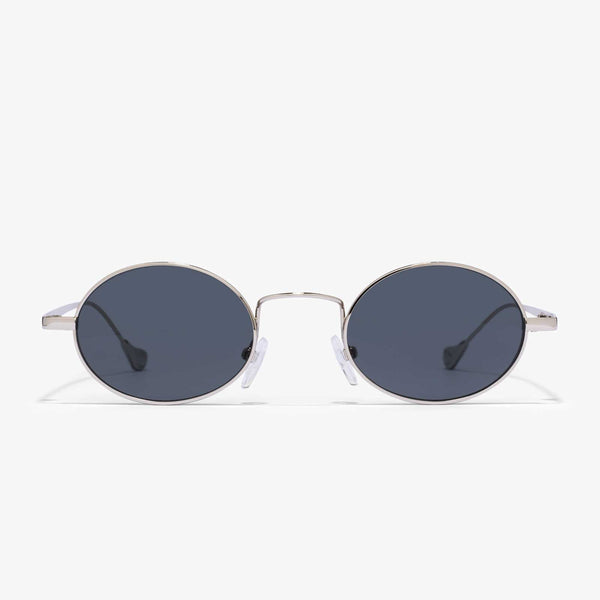 Gemini - ovale Sonnenbrille Damen und Herren | Silber-Grau