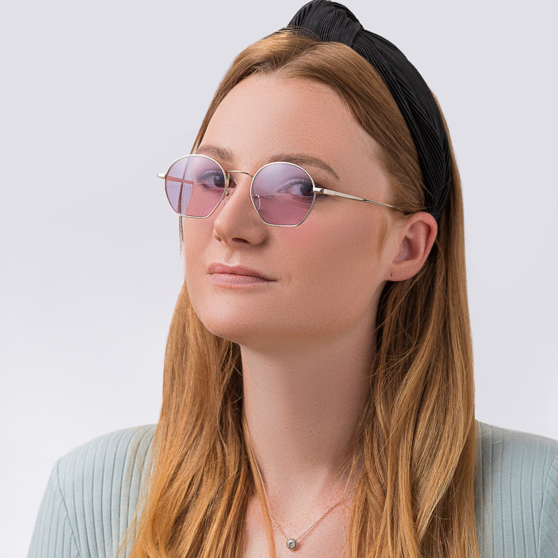 Libra - Sonnenbrille violette Gläser | Roségold-Violett