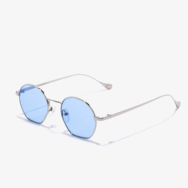 Libra - Sonnenbrille blaue Gläser | Silber-Blau