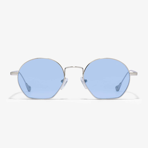 Libra - Sonnenbrille blaue Gläser | Silber-Blau