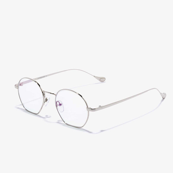 Libra - Brille mit Blaulichtfilter | Silber-Farblos
