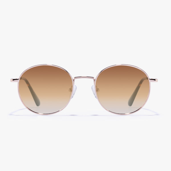 Phoenix - Sonnenbrille Damen gold - rosegold mit braunen Gläser | Roségold