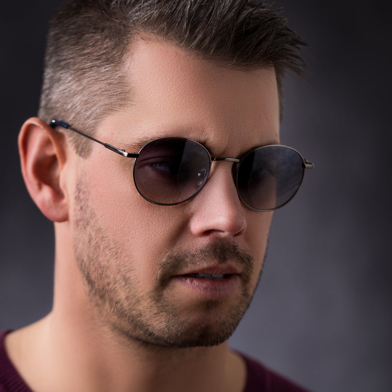 Phoenix - graue Sonnenbrille - mit grauen Gläsern | Gunmetal