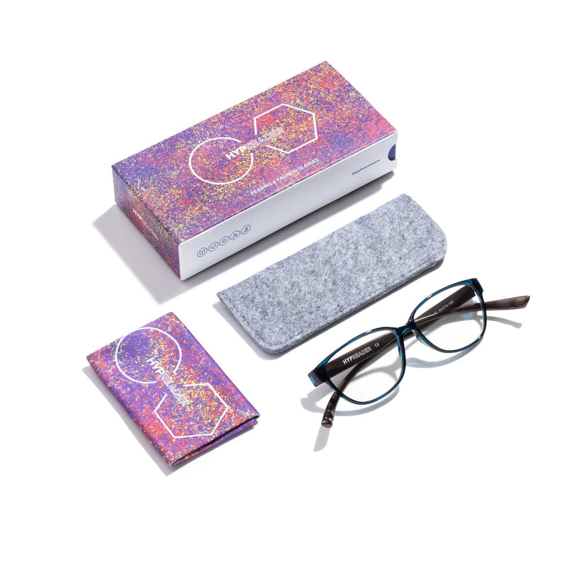 Pyxis - Brille petrol mit Blaulichtfilter | Petrol Braun