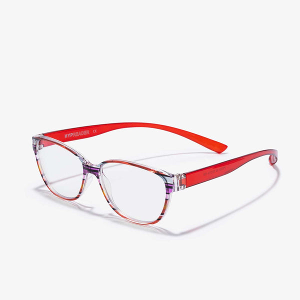 Pyxis - Trend Brille mit Blaulichtfilter | Rot Blau