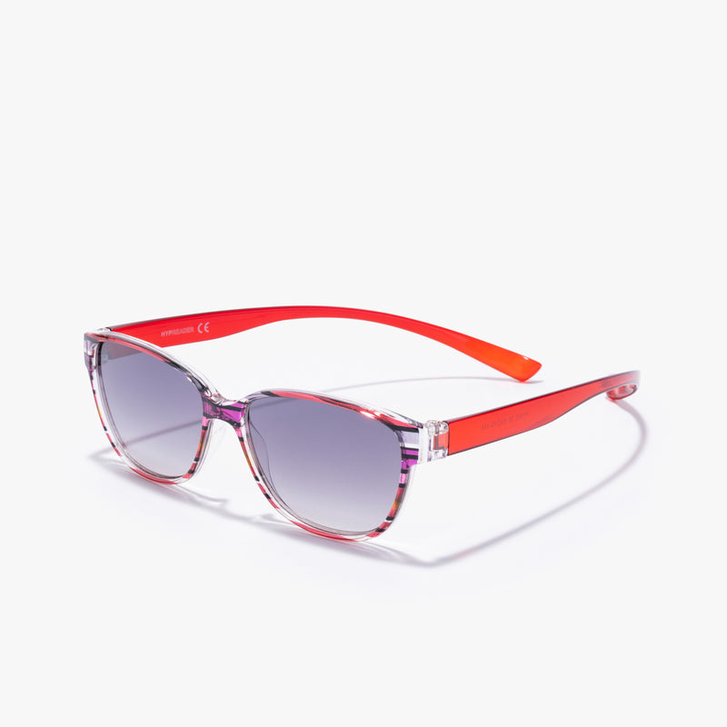 Pyxis - bunte Sonnenbrillen mit Grau-Verlauf Gläser| Rot Blau