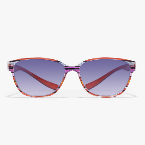 Pyxis - bunte Sonnenbrillen mit Grau-Verlauf Gläser| Rot Blau
