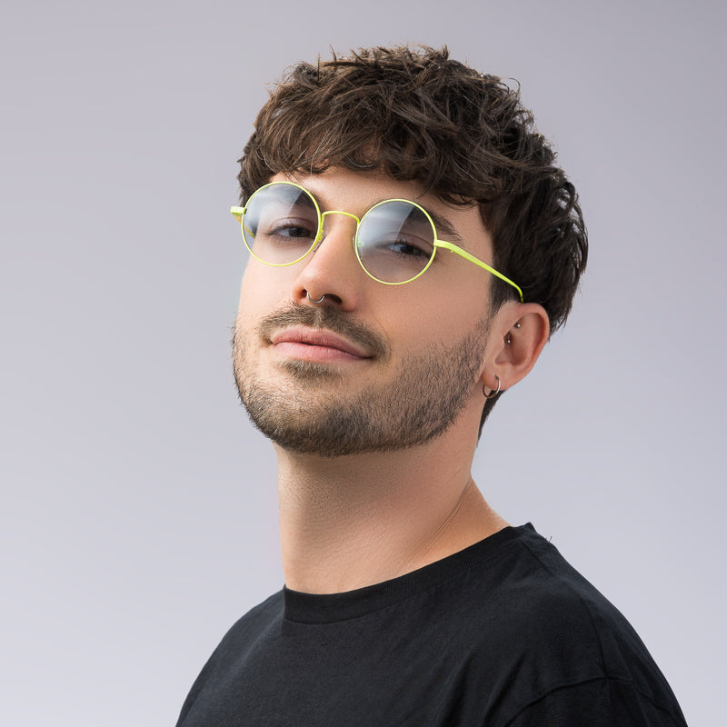 Vela - neongelbe runde - Sonnenbrille neon - Unisex | Limited Edition