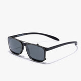 Hypreader Leo Sunclip mit rechteckiger Gläserform – Seitenansicht mit aufgesetztem dunkelgrauem Clip.
