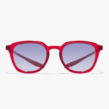 Diese Frontansicht zeigt das klare, klassische Design der Hypreader Orion Sonnenbrille. Der rote Rahmen und die stilvollen Verlaufsgläser machen sie zu einem Blickfang